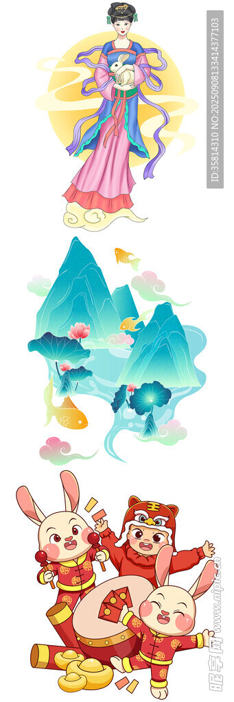 傳統(tǒng)神話元素插畫