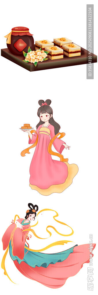 古風佳人伴美食