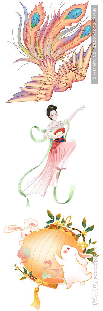 古風(fēng)神話元素插畫