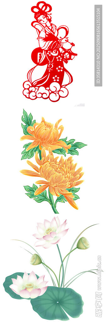 剪紙花卉圖案靈動(dòng)又精美
