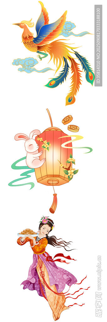 傳統(tǒng)神話元素插畫