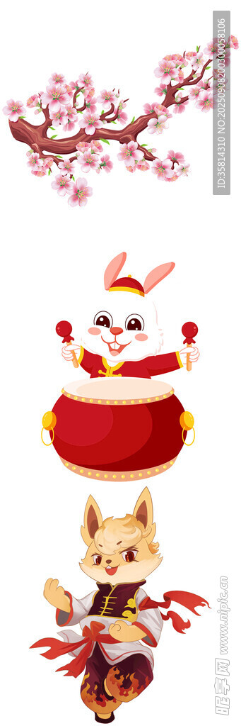 可愛(ài)新年卡通形象擺件