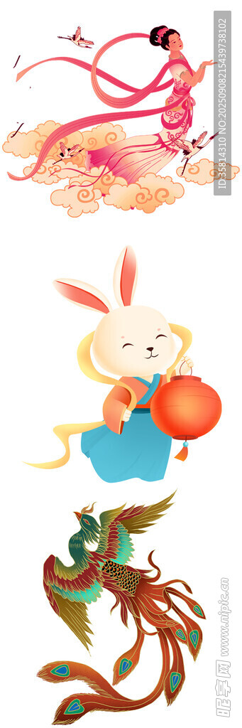 兔年吉祥元素插畫