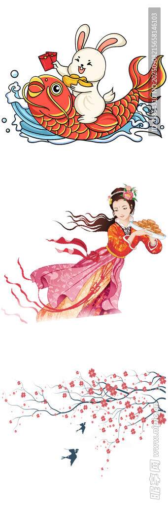 仙女與兔鯉奇幻場(chǎng)景