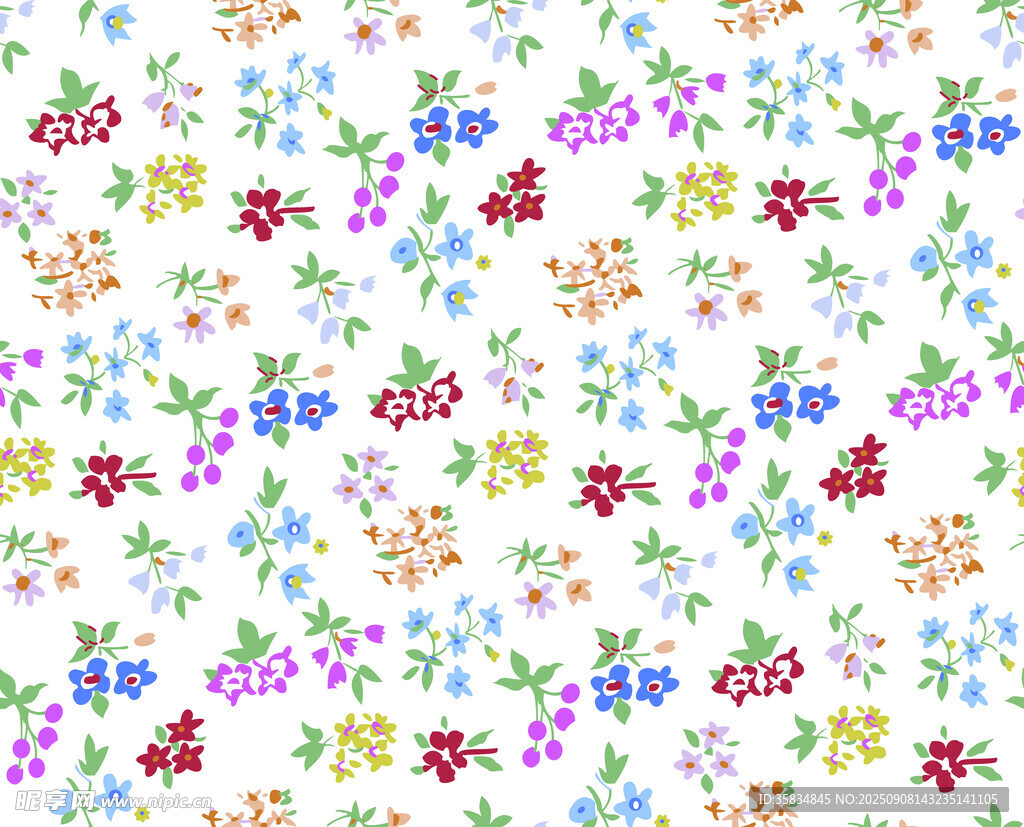 碎花小花朵 圖案