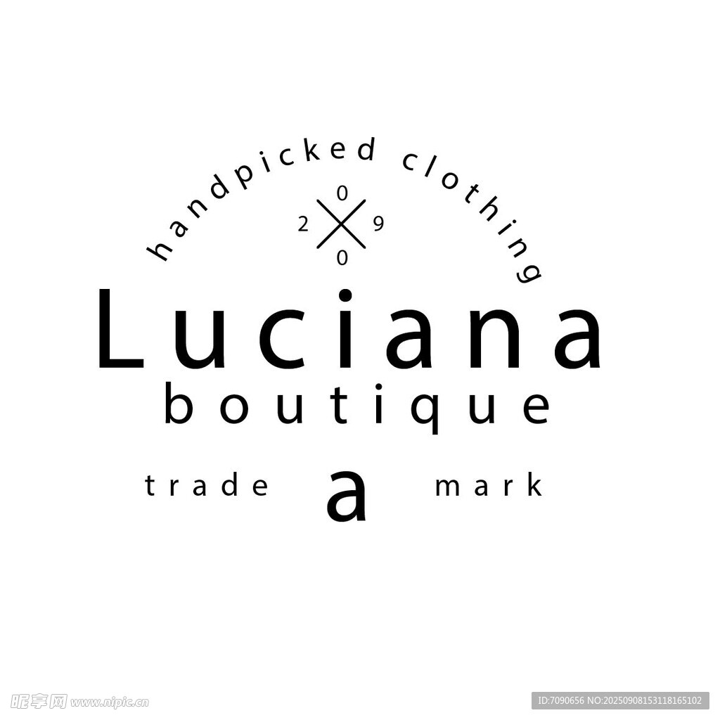Luciana精品店商標(biāo)設(shè)計(jì)