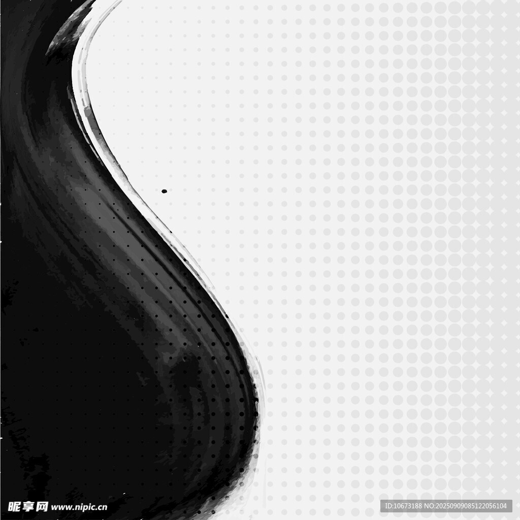 墨韻流淌的抽象背景圖