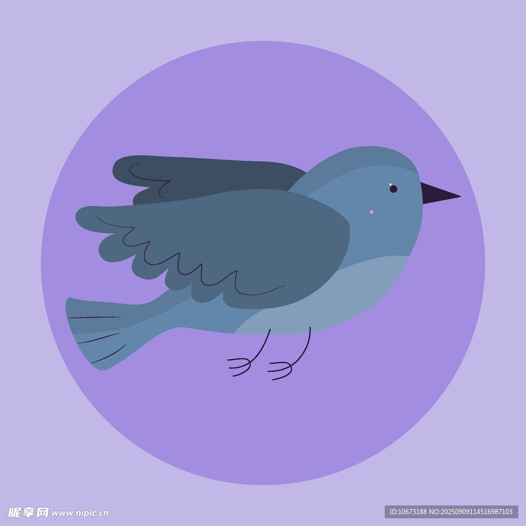 飛翔的藍(lán)色小鳥(niǎo)