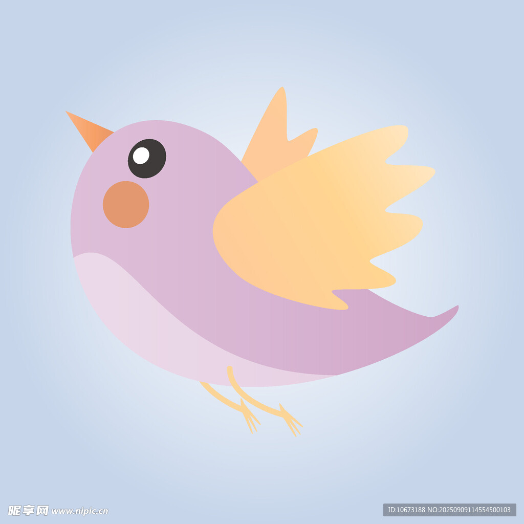 飛翔的彩色小鳥(niǎo)