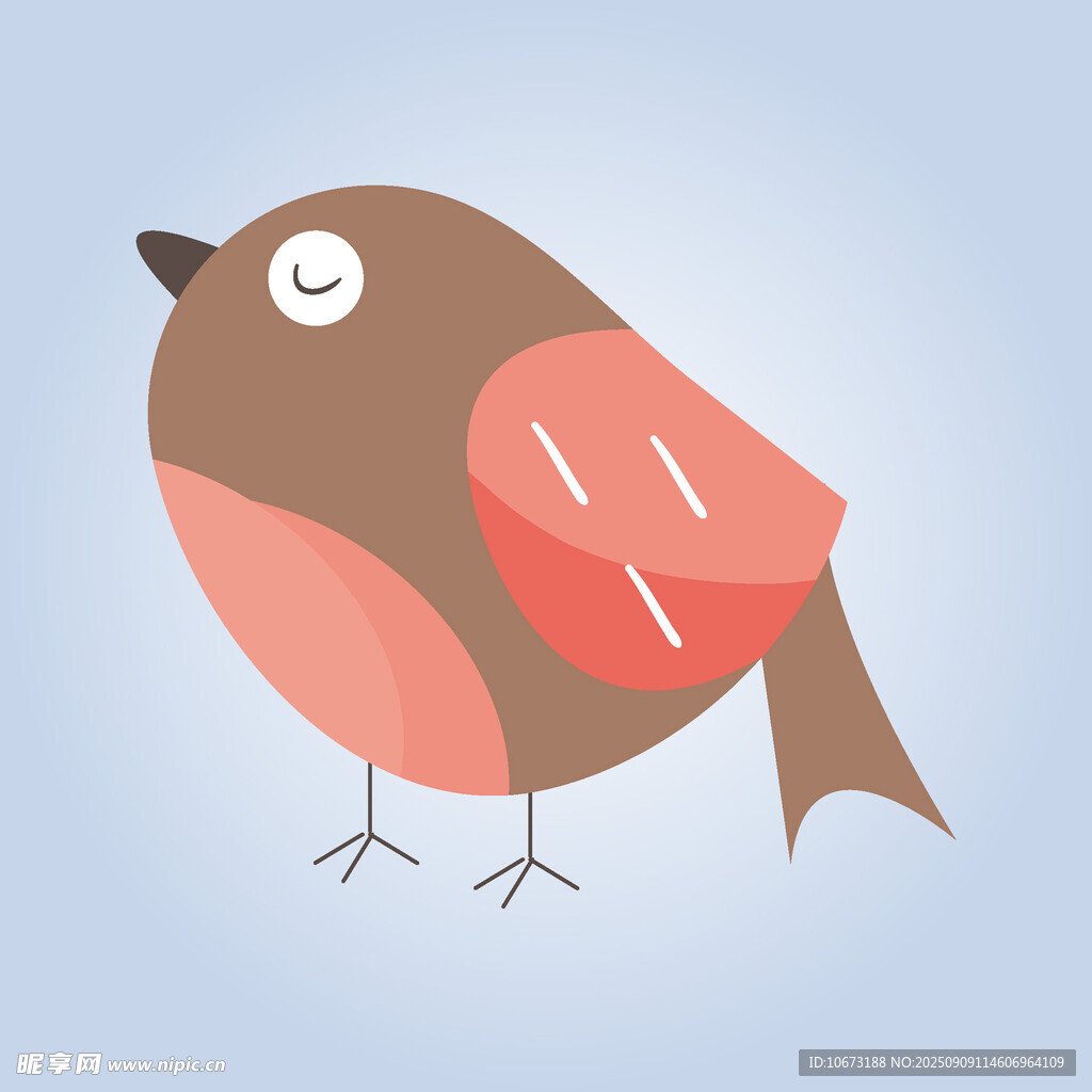 可愛小鳥插畫