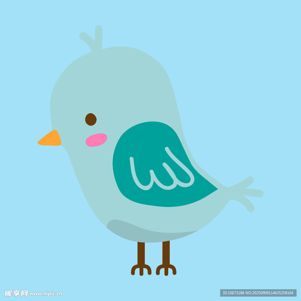 可愛(ài)小鳥(niǎo)插畫(huà)