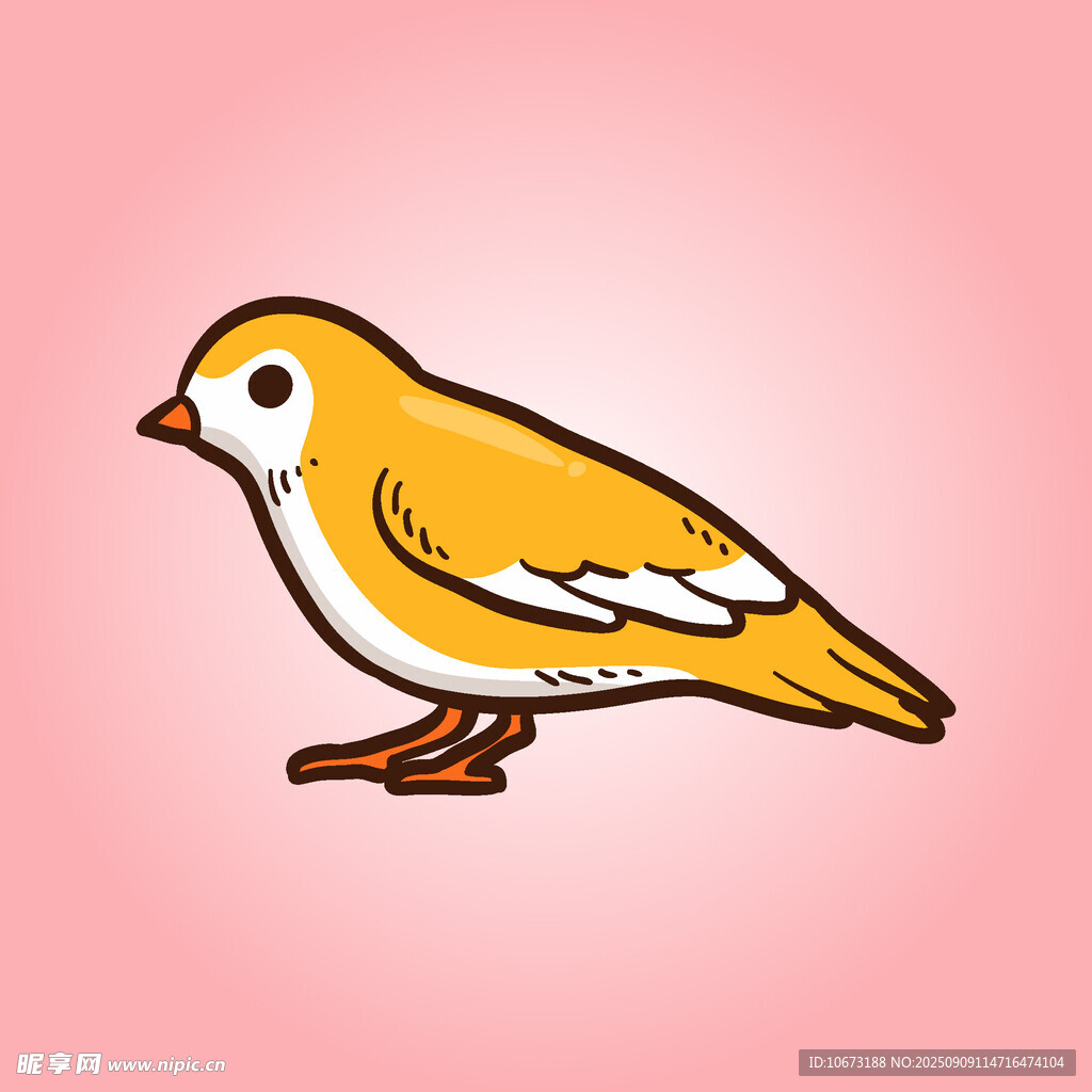 黃色小鳥卡通形象