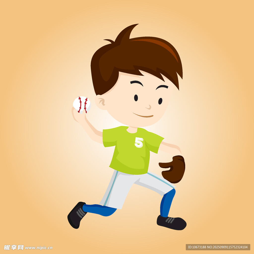 男孩活力滿滿玩球類運動