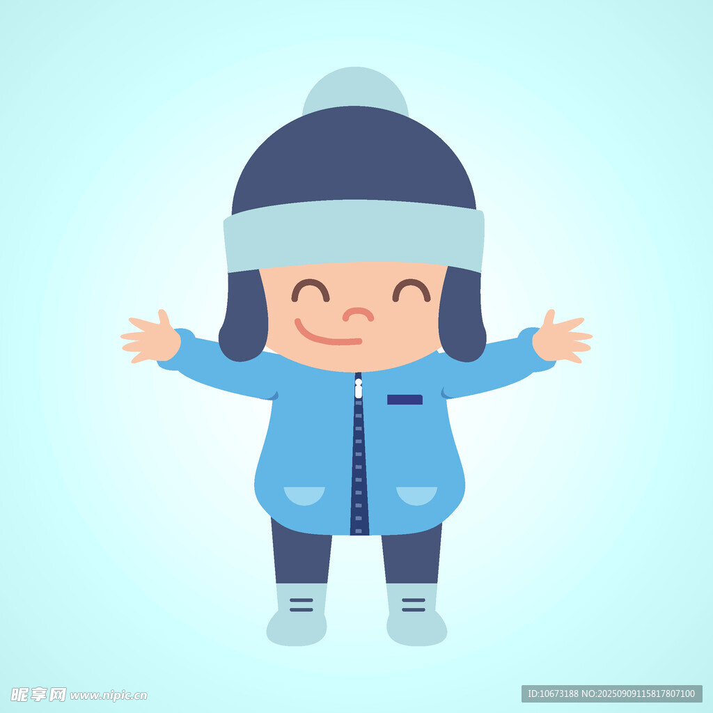 冬日開心小孩