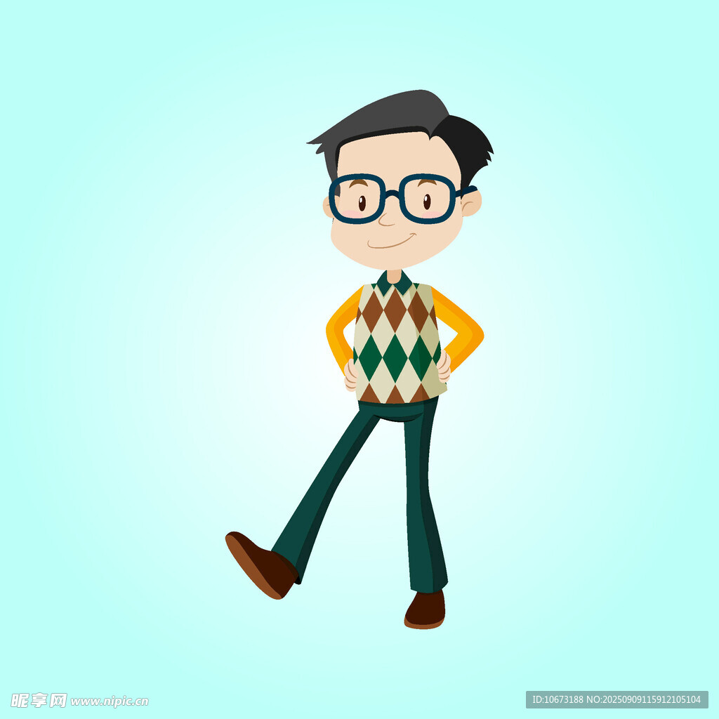 戴眼鏡男子懷抱彩色鉛筆