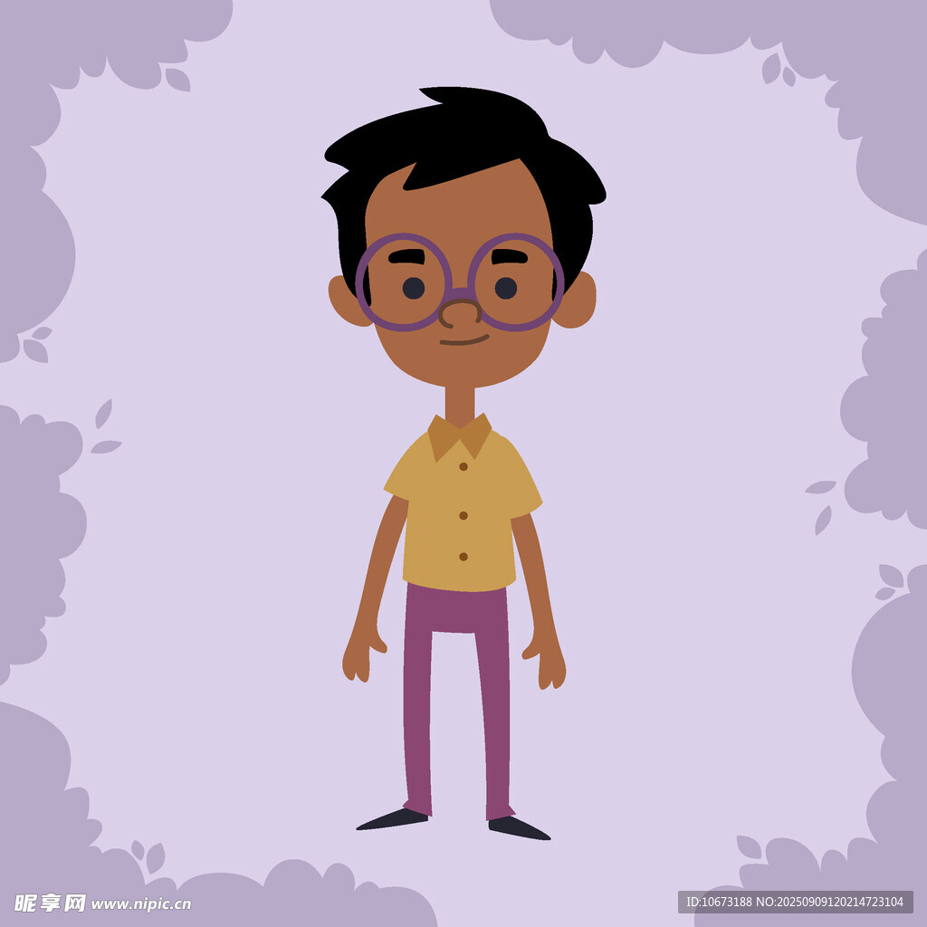 卡通風(fēng)格的男孩形象