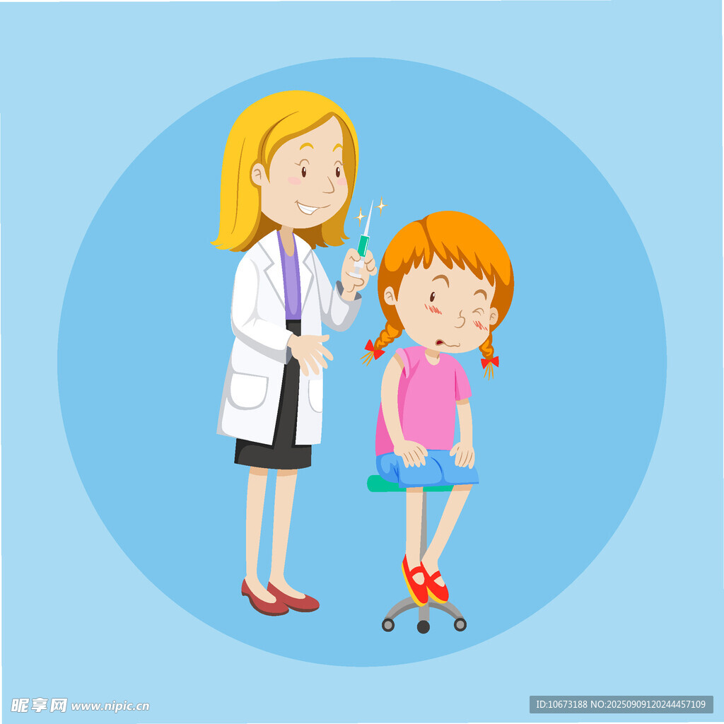 醫(yī)生為坐輪椅女孩做檢查