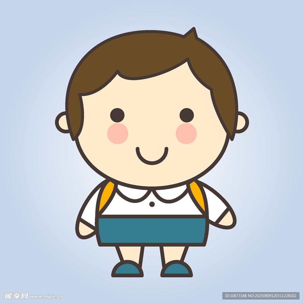 可愛小男孩卡通形象