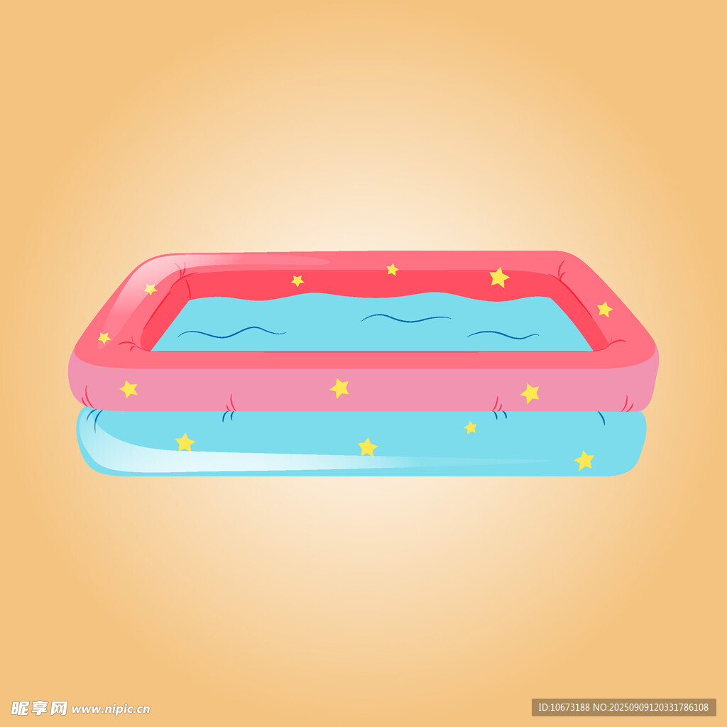 彩色充氣泳池