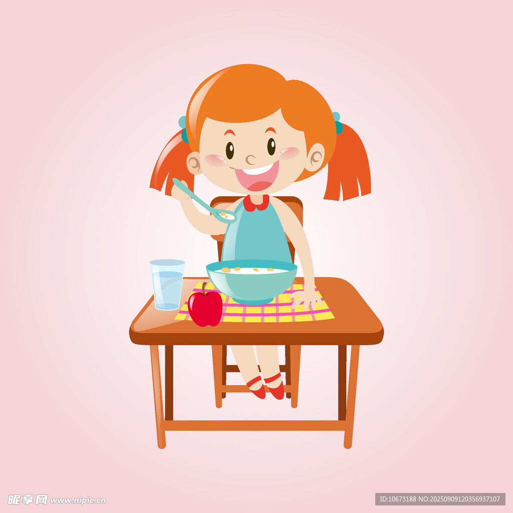小女孩桌邊專注做手工