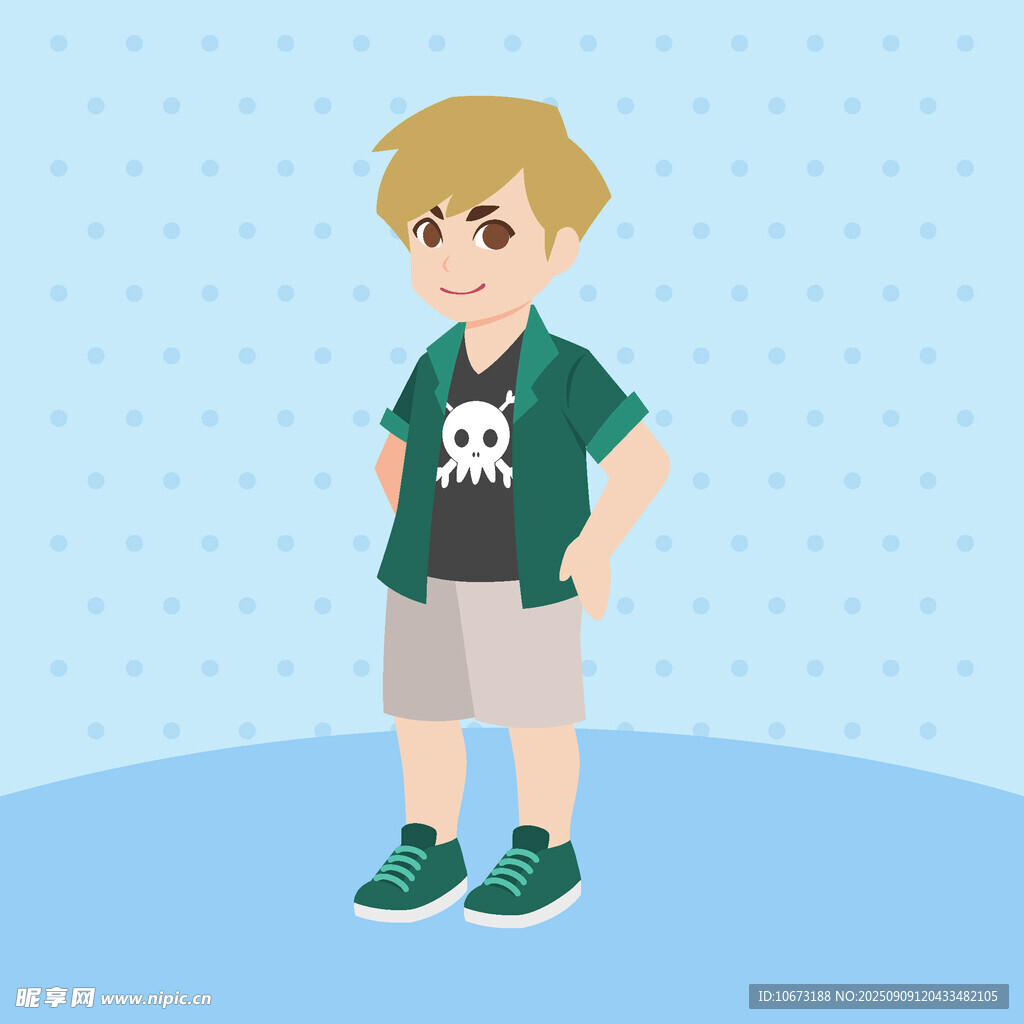 時(shí)尚男孩穿搭展示