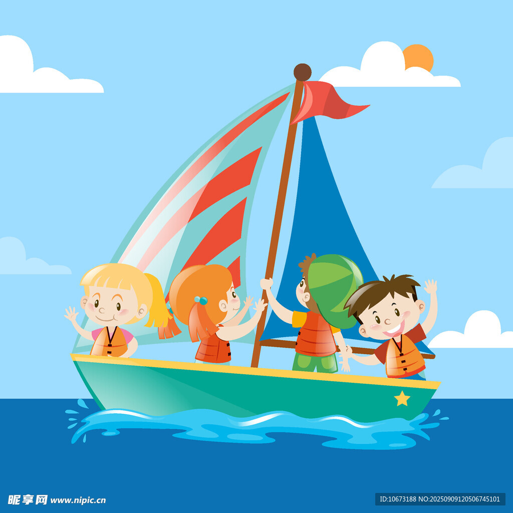 兒童乘船快樂海上之旅