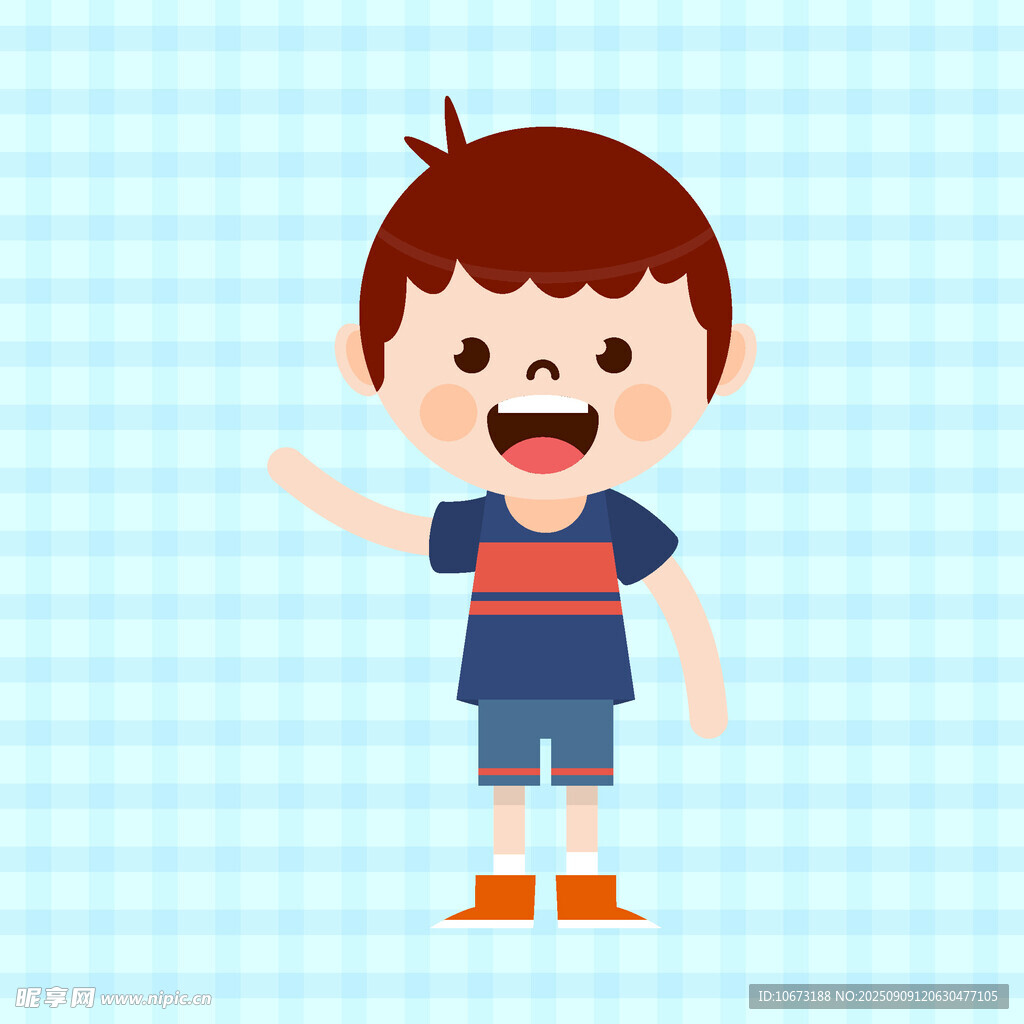 揮手小男孩