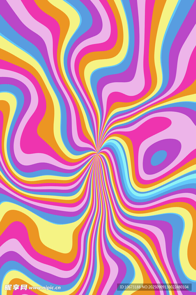 炫彩迷幻漩渦圖案
