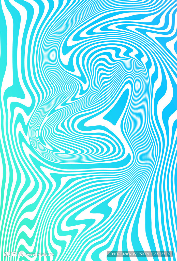 藍(lán)綠漸變抽象波紋圖案