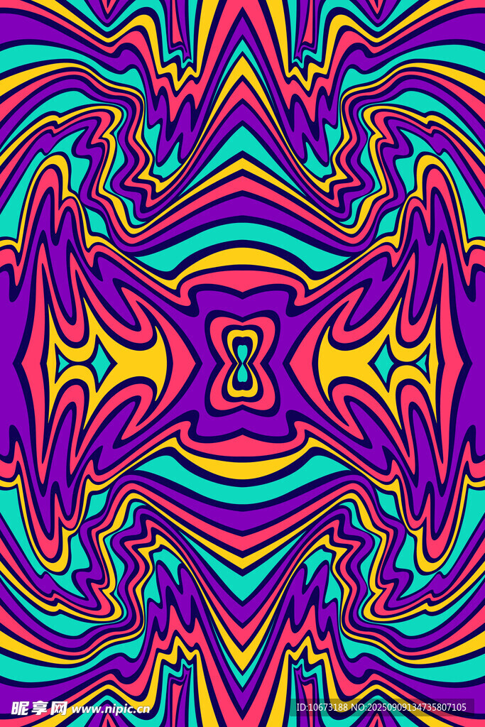 炫彩抽象幾何圖案背景