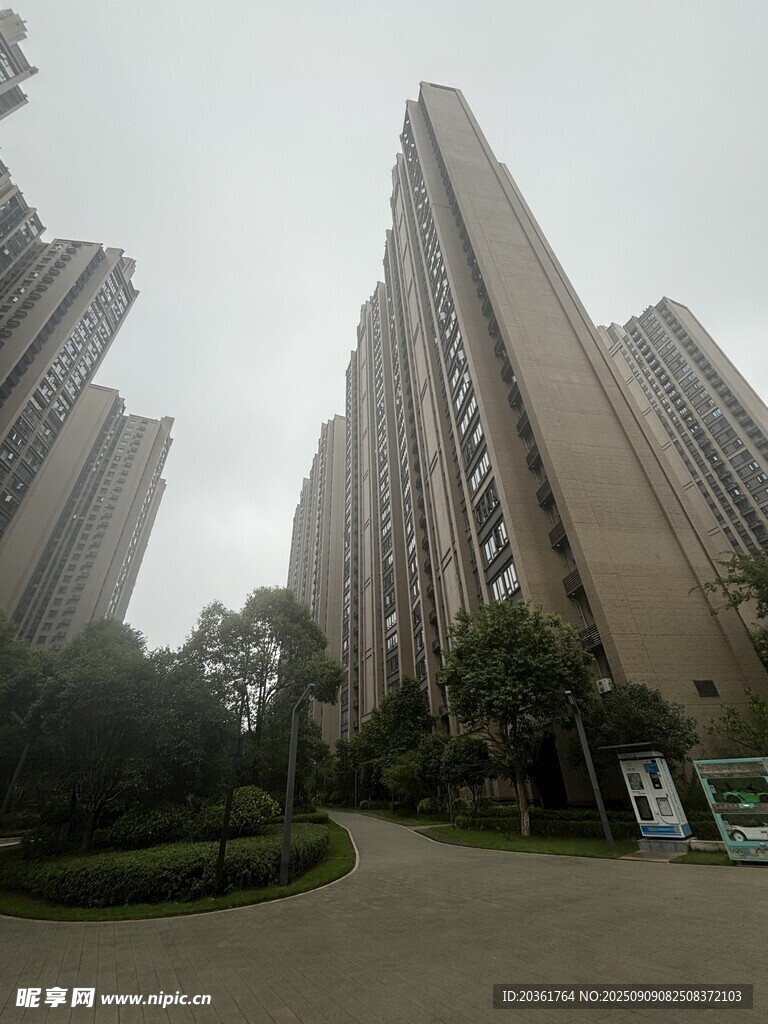 高層住宅區(qū)景觀