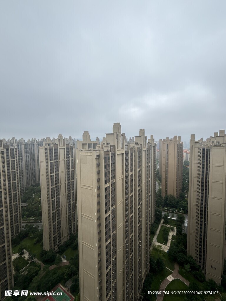 城市高樓林立景觀