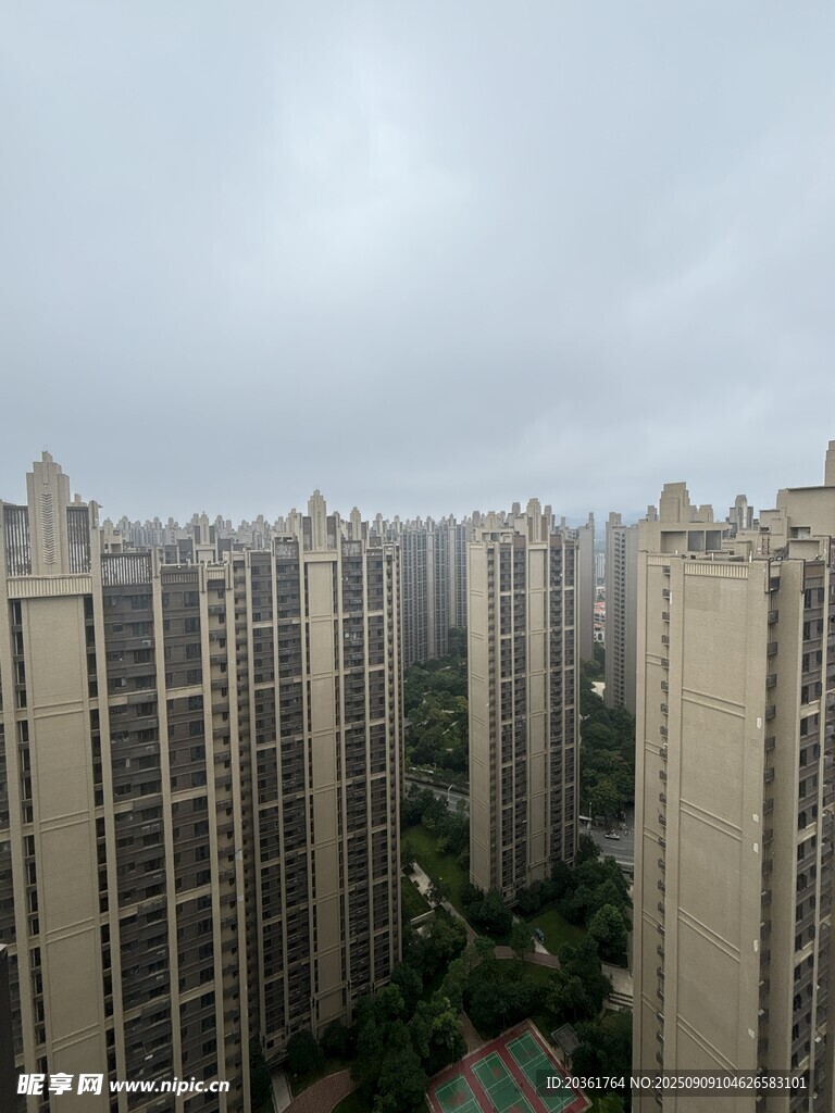 高層住宅區(qū)景觀