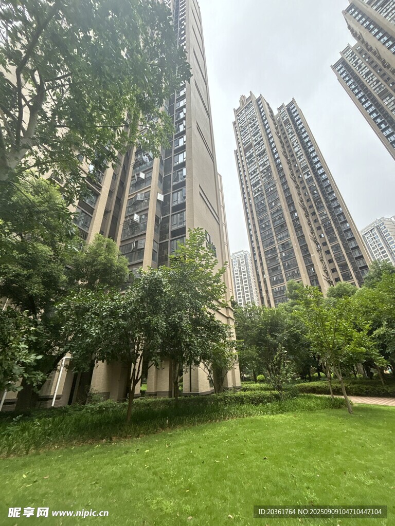 都市綠蔭下的高層住宅