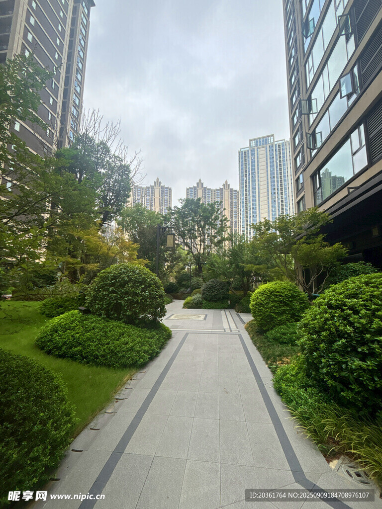 城市中靜謐的花園小徑