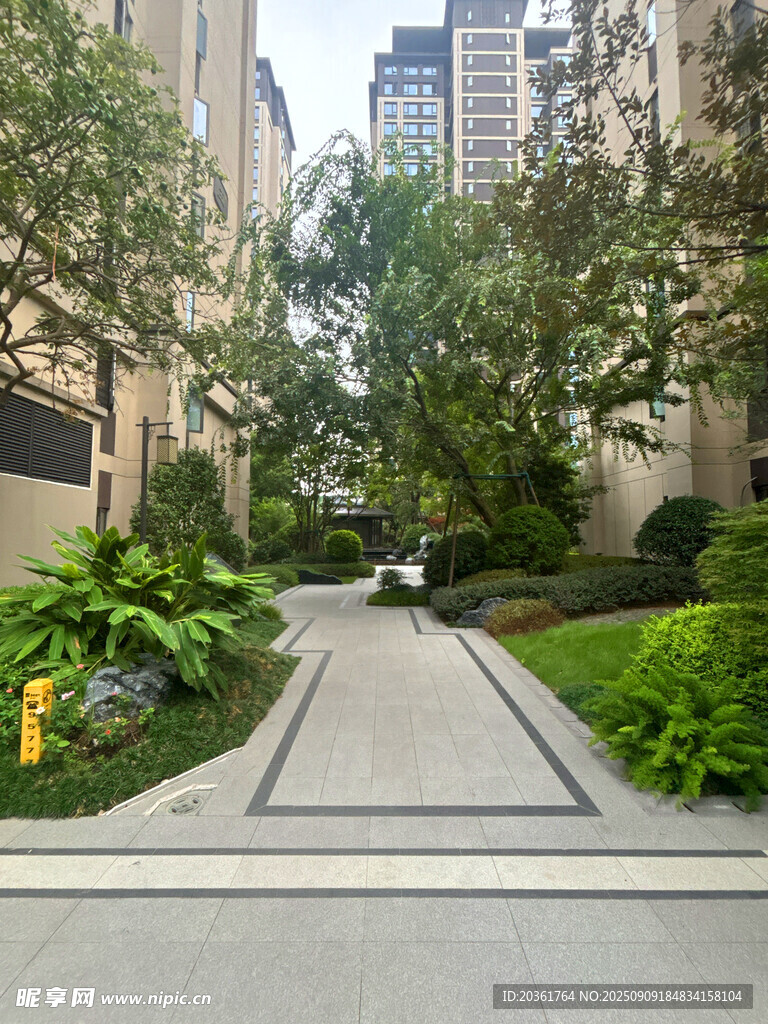 都市中的靜謐園林小道