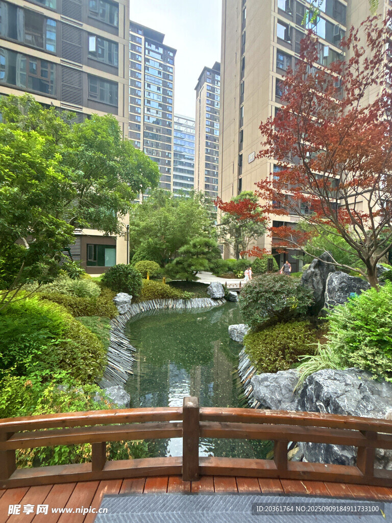 都市中的靜謐園林景觀