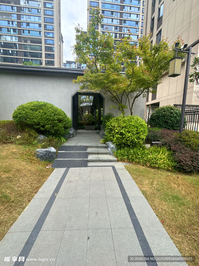 現(xiàn)代小區(qū)精致景觀步道