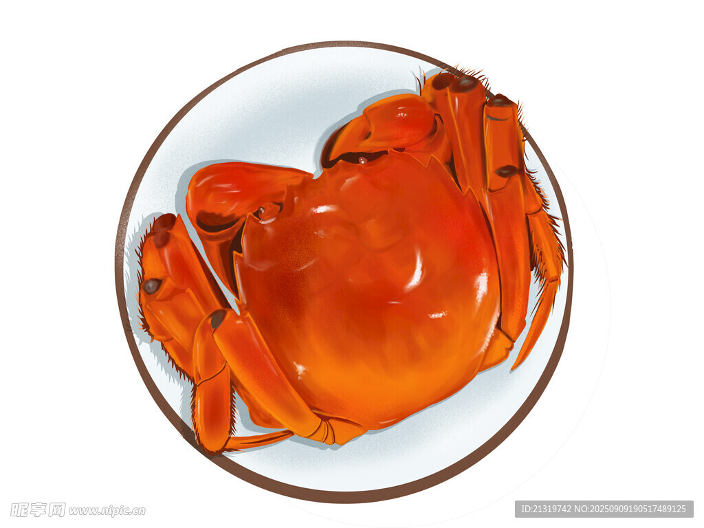 大閘蟹插畫