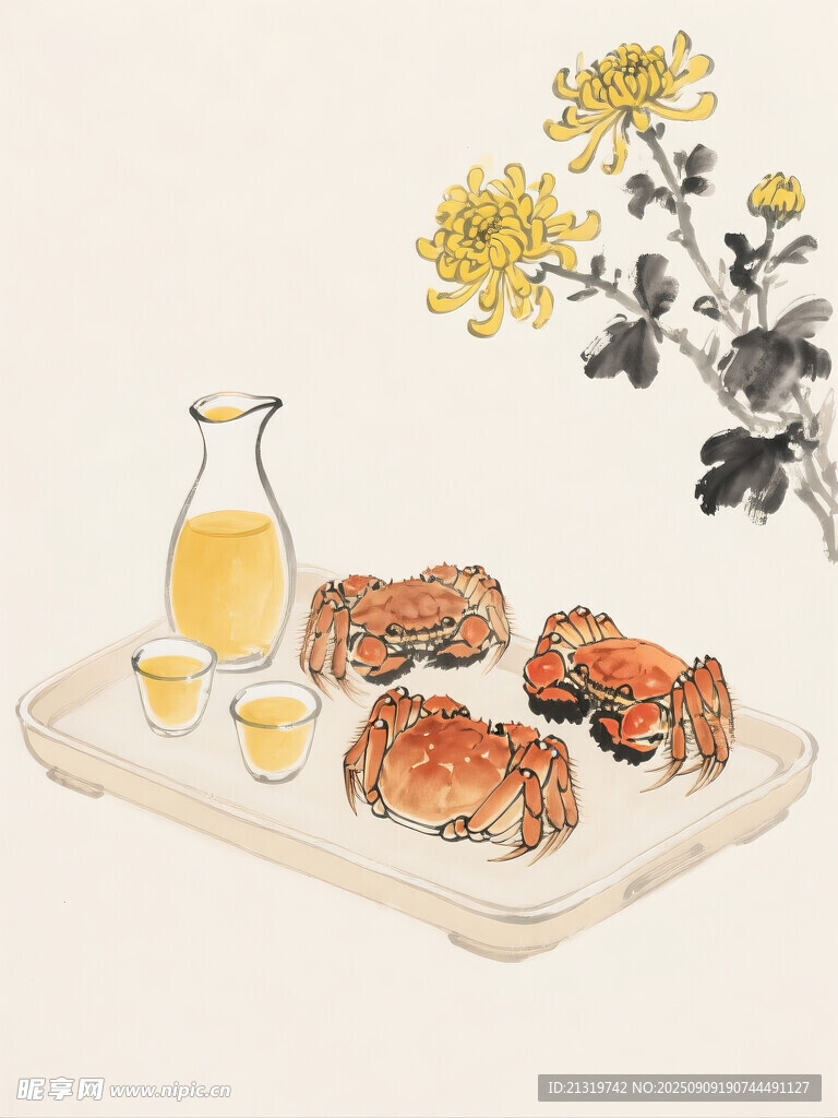大閘蟹插畫(huà)