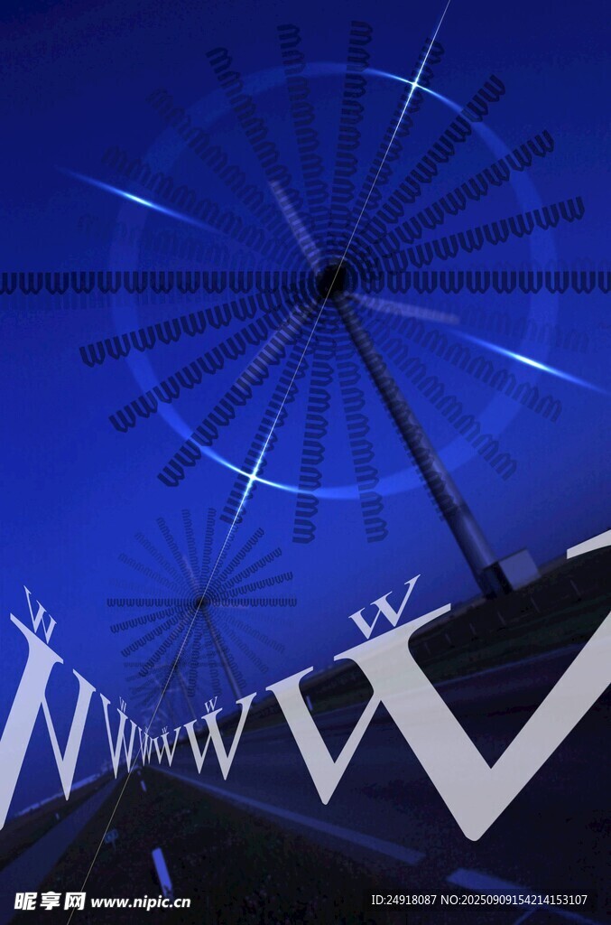 夜幕下的摩天輪與建筑