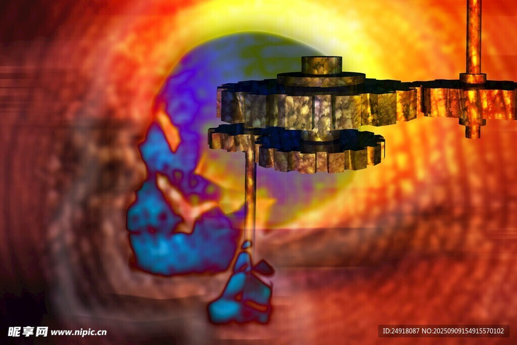 奇幻空間中的懸浮建筑景觀