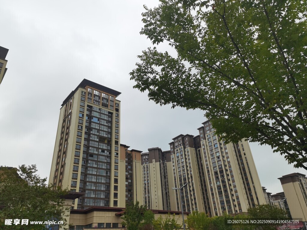 高層住宅樓群景觀