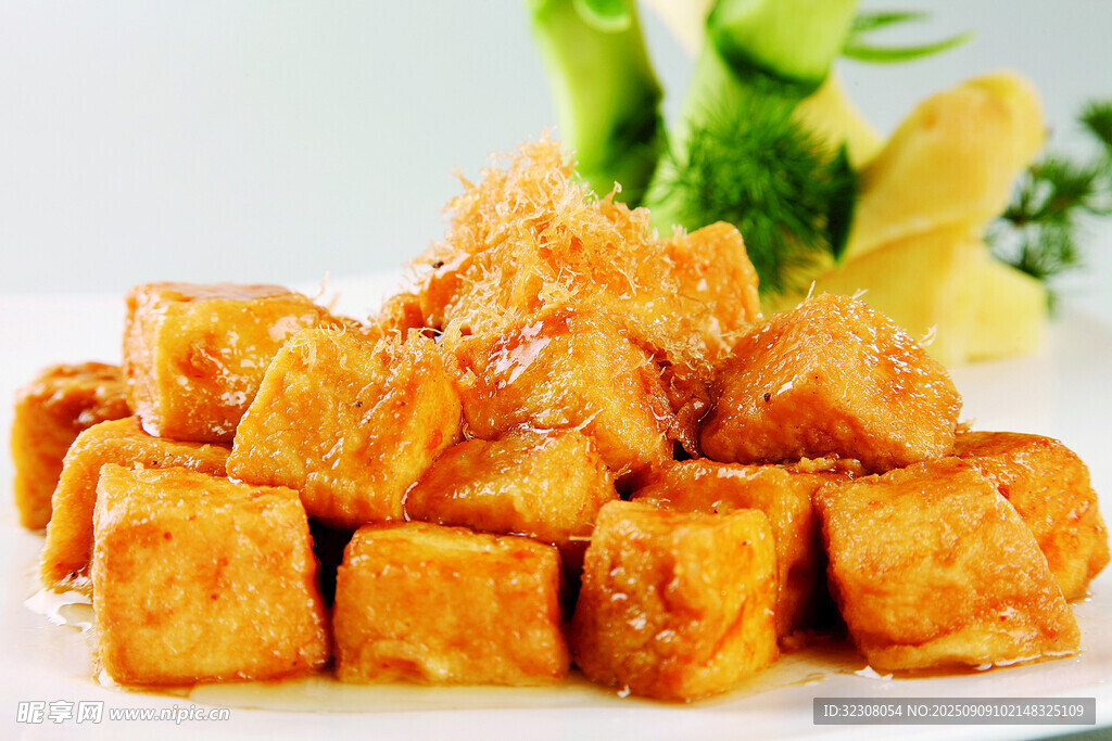 美味香煎豆腐