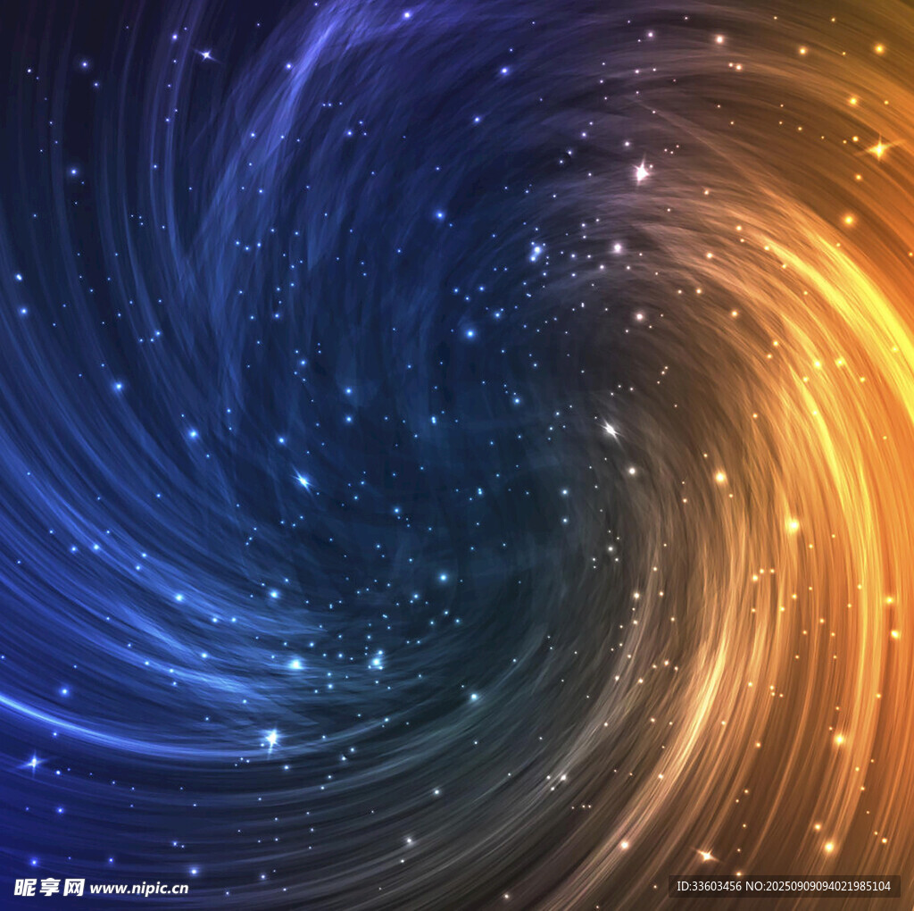 夢幻星空漩渦背景圖