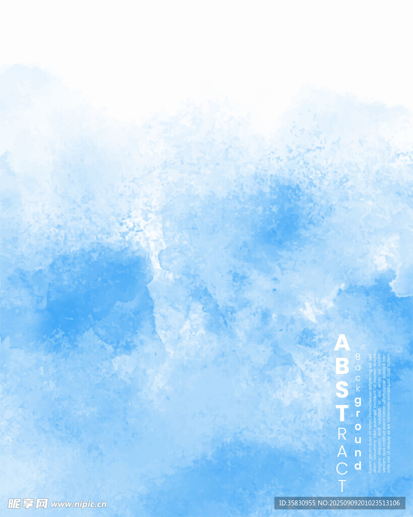 淡藍(lán)色水彩背景紋理