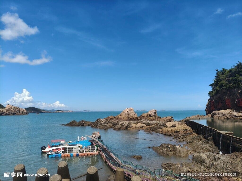 海邊碼頭美景