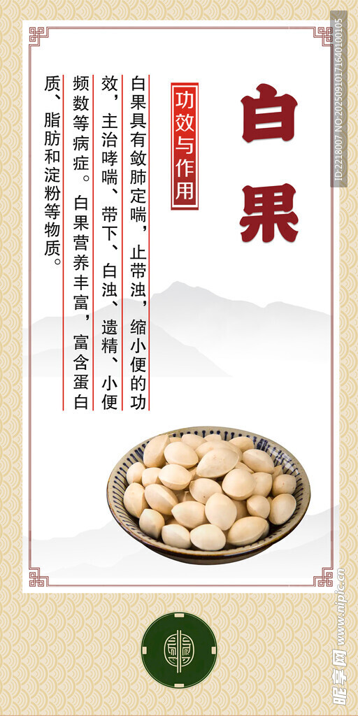 中藥材 白果