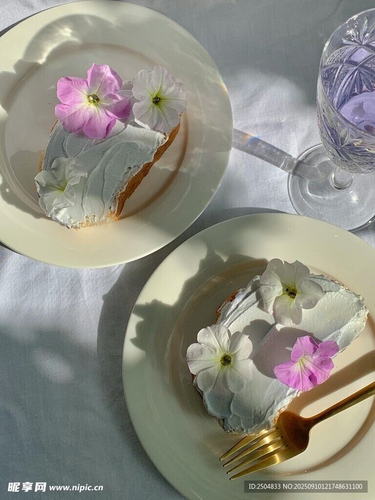 精致花卉擺盤餐具組合