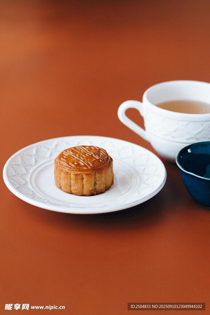 中式茶點(diǎn) 月餅與清茶